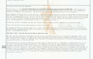 祝贺我司客户M先生收到美国I-526批文